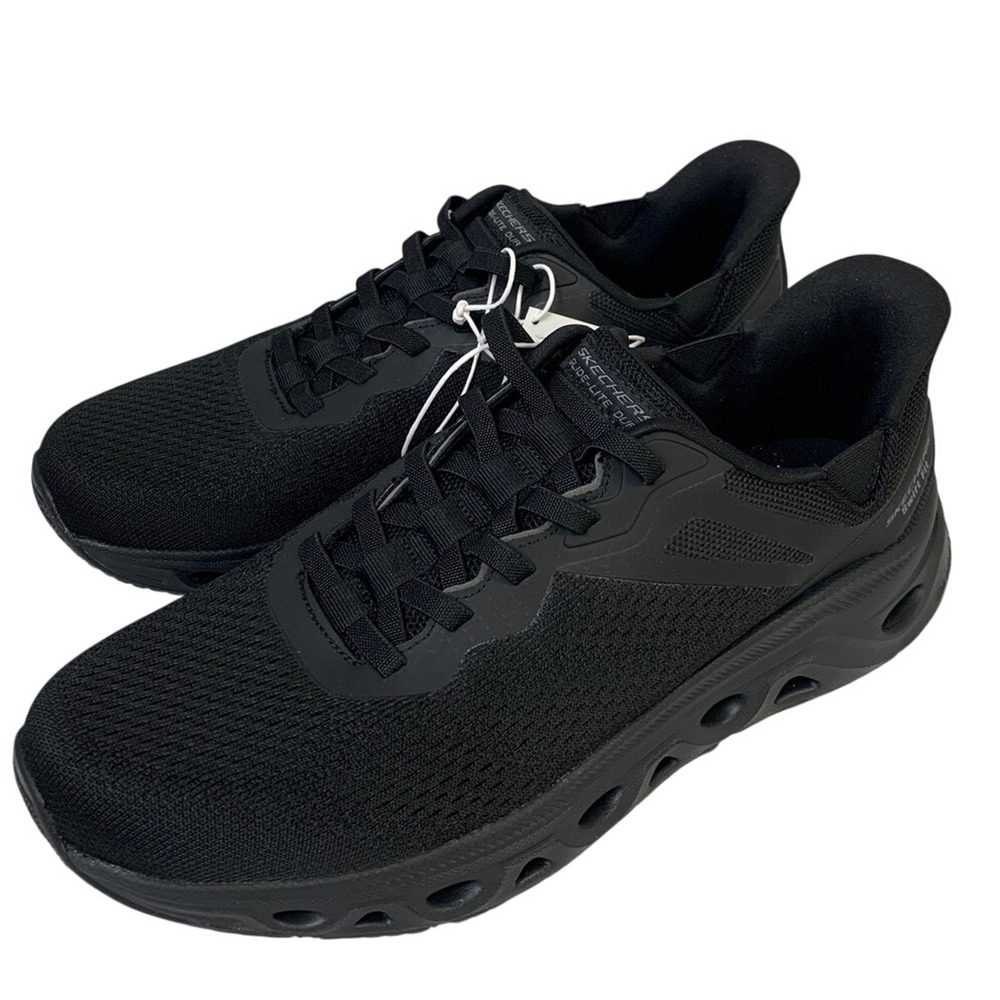 Skechers Mens Size 11 Black Mesh Hands Free Swift Fit Athletic Sneaker Shoes - Picture 2 of 5